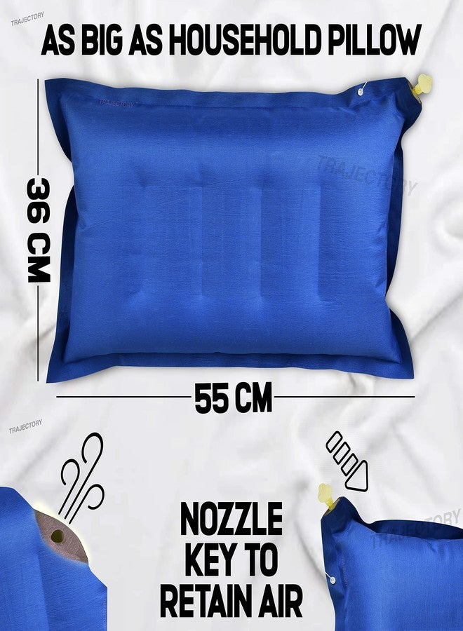 Air Son Inflatable Air Pillow Travel headrest Accessory with 2 Years Warranty for Plane Flight Bus and Office for Men and Women (Inflatable Pillow, Blue) - Image 4